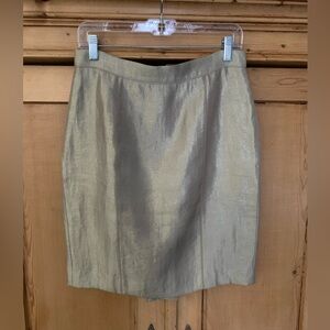 Ann Taylor Elegant Gold Women's Skirt